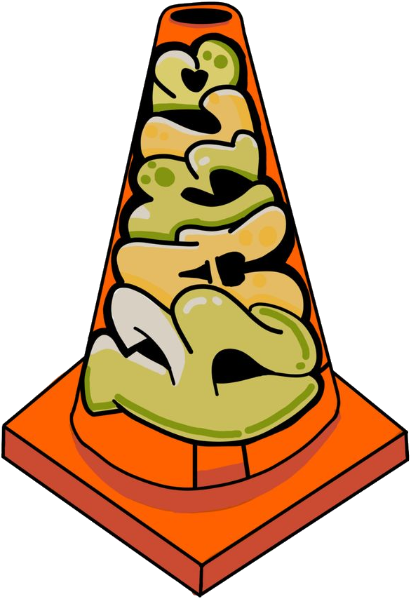 Graffiti Traffic Cone